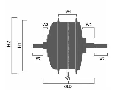 Zadnji motor TSD100R 36V 250W NAVOJ 36H