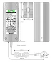 Polnilec za 12V baterijo / 10A DC 2.1