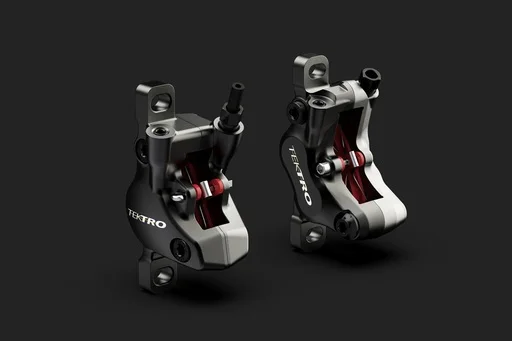 Set brakes TEKTRO HD-M535, Front 4 piston and Rear 2 piston, Brake disc TR180+203 6 bolt, adapter