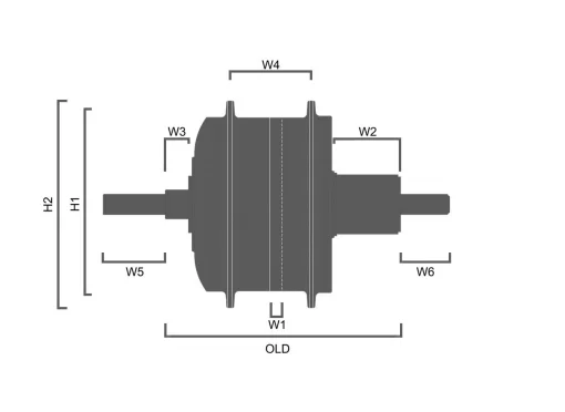 Zadnji motor TSD100R 36V 250W KASETA 36H