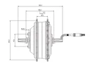 Motor Shengyi DGWX1 v sprednjem pestu 250W 36V 45Nm Brushles