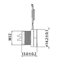 Ženski konektor MDA DC 2.1 3 pin