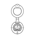 Ženski konektor MDA DC 2.1 3 pin