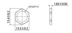 Ženski konektor MDA DC 2.1 3 pin