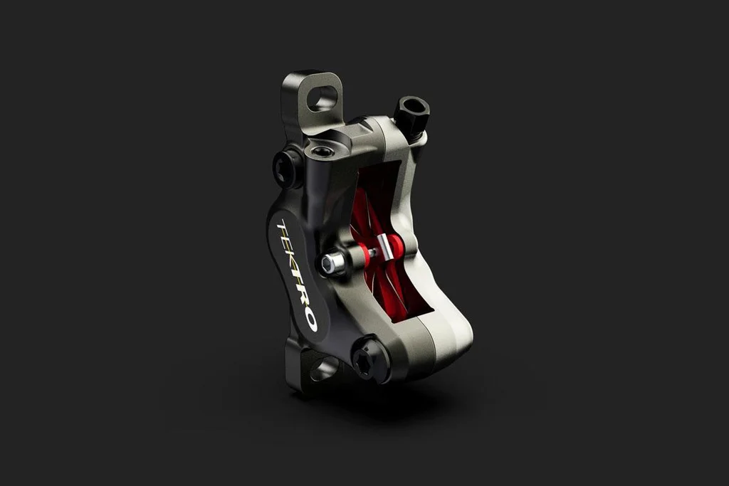 Set brakes TEKTRO HD-M535 4 Piston, Front and Rear, Brake disc TR180+203 6 bolt, adapter