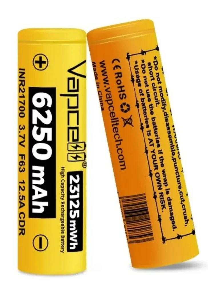 Baterijska celica Vapcell F63 21700 6250mAh 12,5A