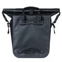 Torba za kolo Basil Rivo M - single bag tarpaulin MIK Hooks - 12–15L - black