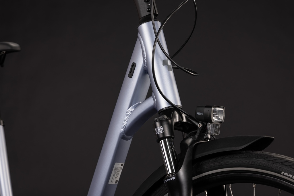 Treking kolo CUBE Touring ONE silver-blue and reflective Easy Entry 2027
