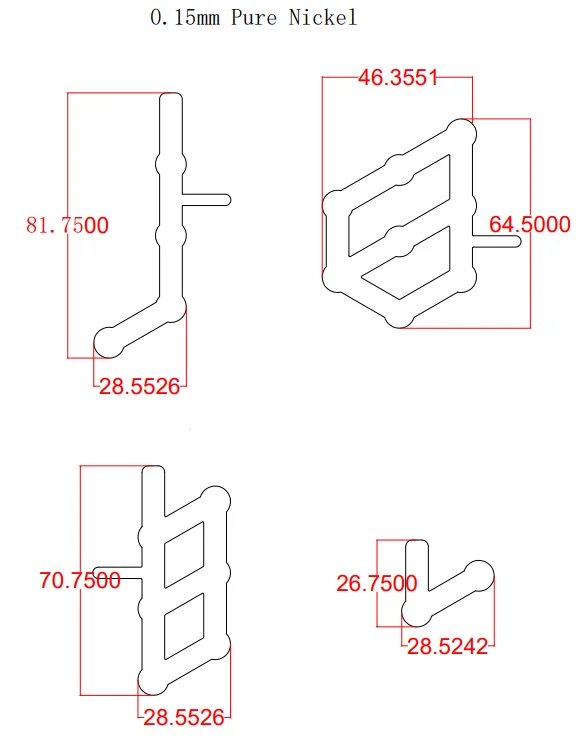 Pure Nickel Strips Gemini 36V 21700/10S4P