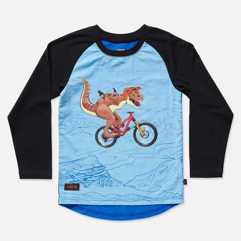 Children MTB Jersey Shotgun Dino YXS Size 4