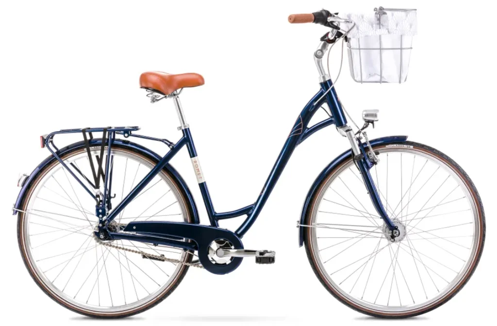 City bike ROMET ART DECO LUX, with a basket
