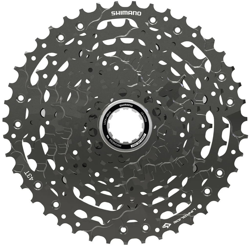 Rear sprocket 10s, 11-43T, Shimano CS-LG400, Cues
