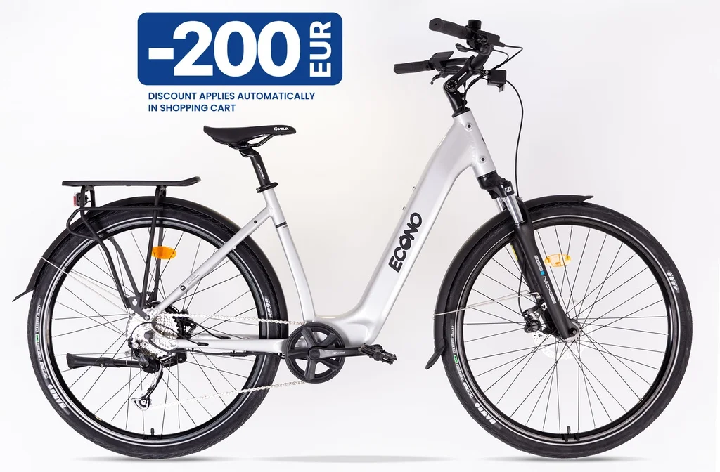 Electric bike ECONO Apes CITY EER5 Aluminium grey