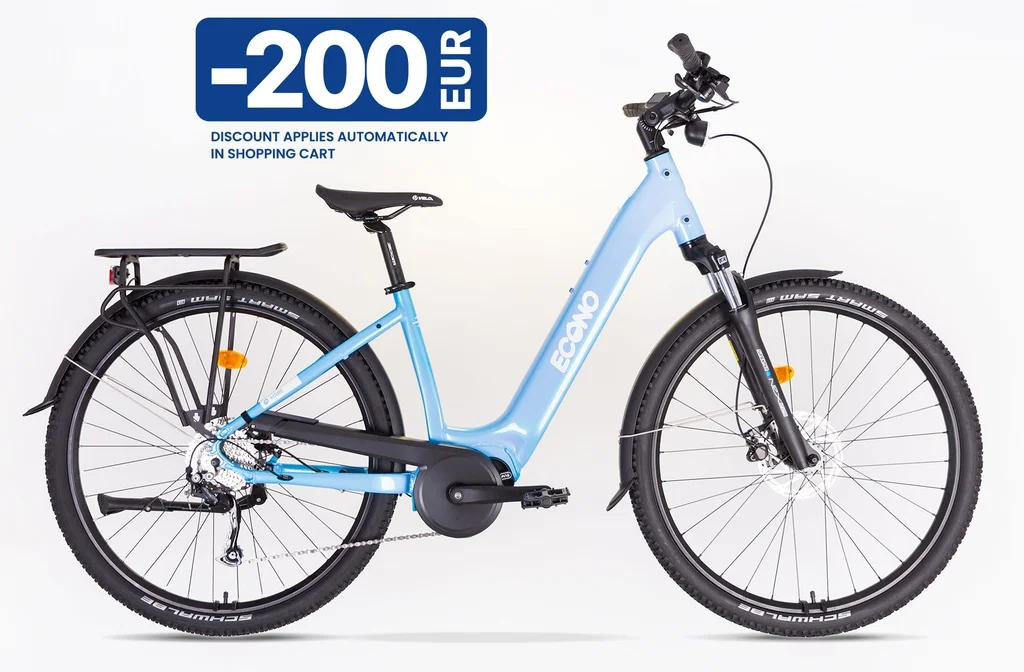 Electric bike ECONO Mare SUV EEC4 sky blue (L, 520Wh (15Ah))