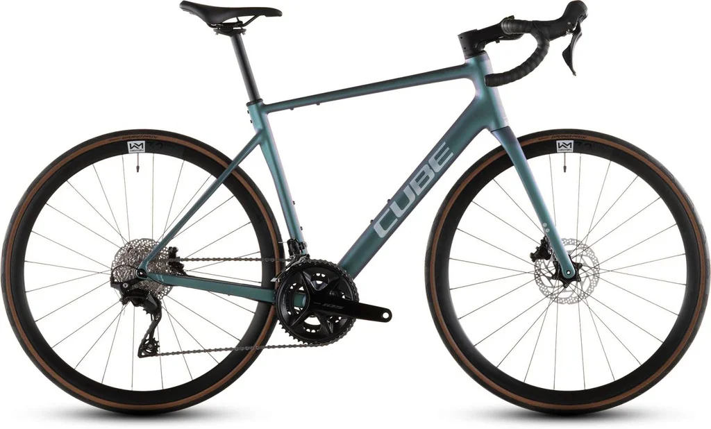 Road bike CUBE Attain SLX smaragdgrey´n´prism 2026  (53 cm)