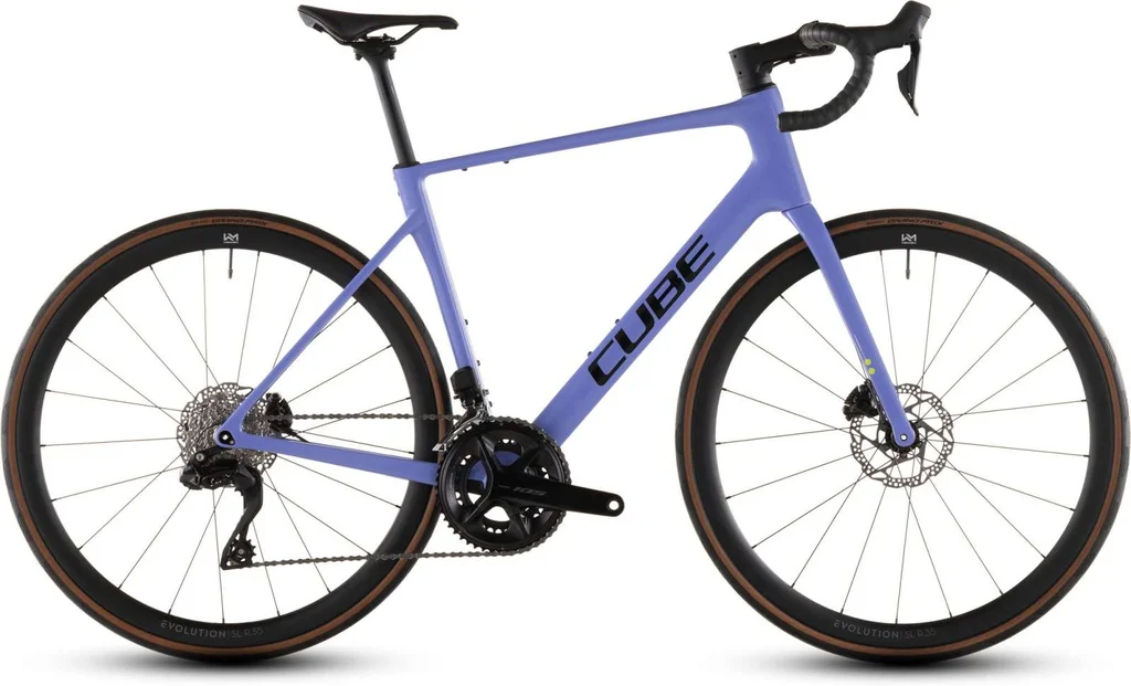 Road bike CUBE Attain C:62 SLX lucidlilac'n'black 2026 (50 cm)