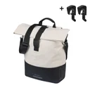 Bike bag Basil Cove - shopper MIK Hooks - 14–16L - off-white/black