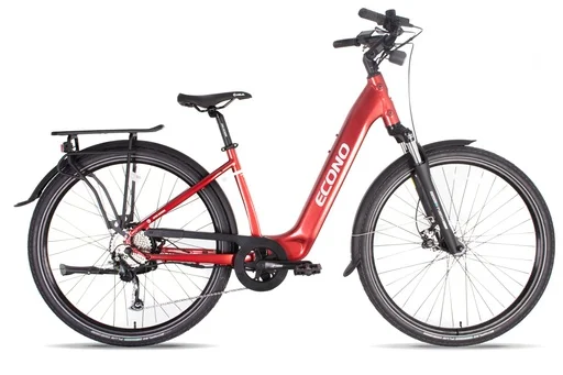 Electric bike ECONO Apes City 28 EER4 Wine red, 2026 (L, 520Wh (15Ah))
