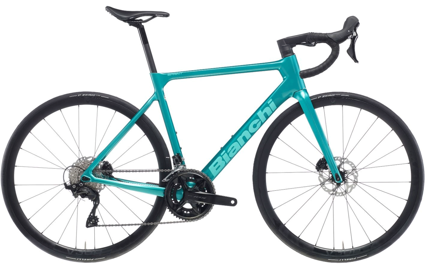 Road bike BIANCHI SPRINT ICR SHIMANO 105 DI2 CELESTE METALLIC/CK16 GLOSSY