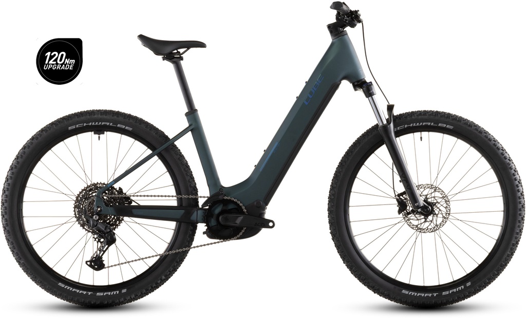 Electric bike Cube Reaction Hybrid ONE 800 royalgreen´n´prism Easy Entry 2026