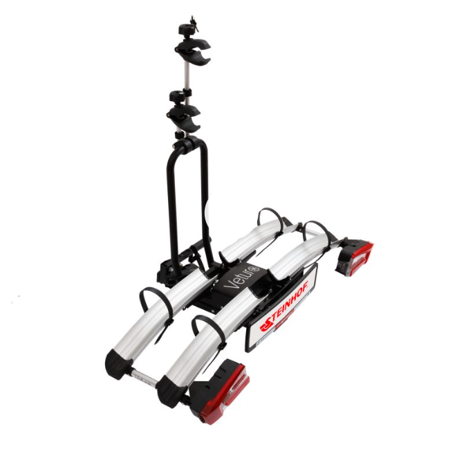 Foldable Veturo Pro 2 bike carrier for three bikes from Steinhof