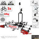 Foldable Veturo Pro 3 bike carrier for three bikes from Steinhof
