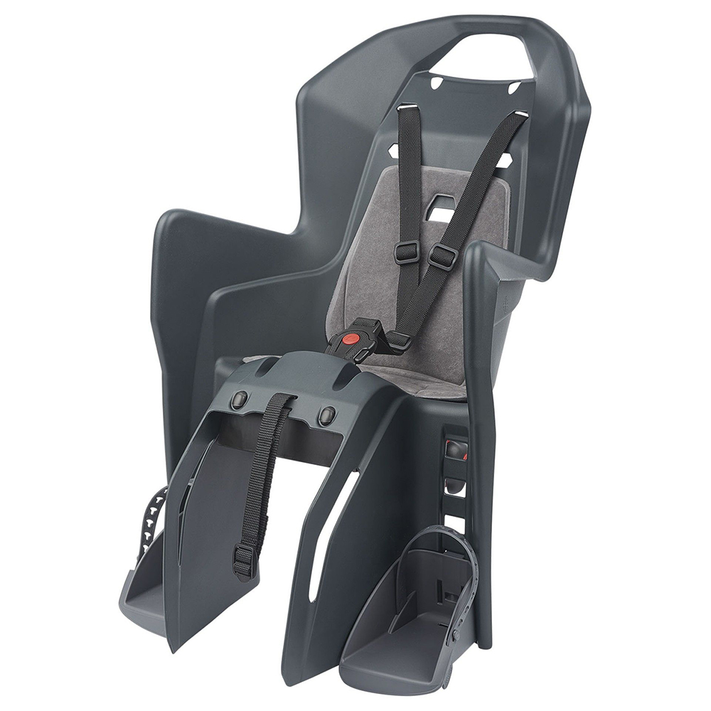 Rear child seat Koolah for carrier CFS,  dark grey/silver – Polisport