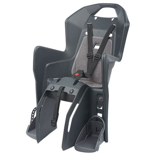 Rear child seat Koolah for carrier CFS,  dark grey/silver – Polisport