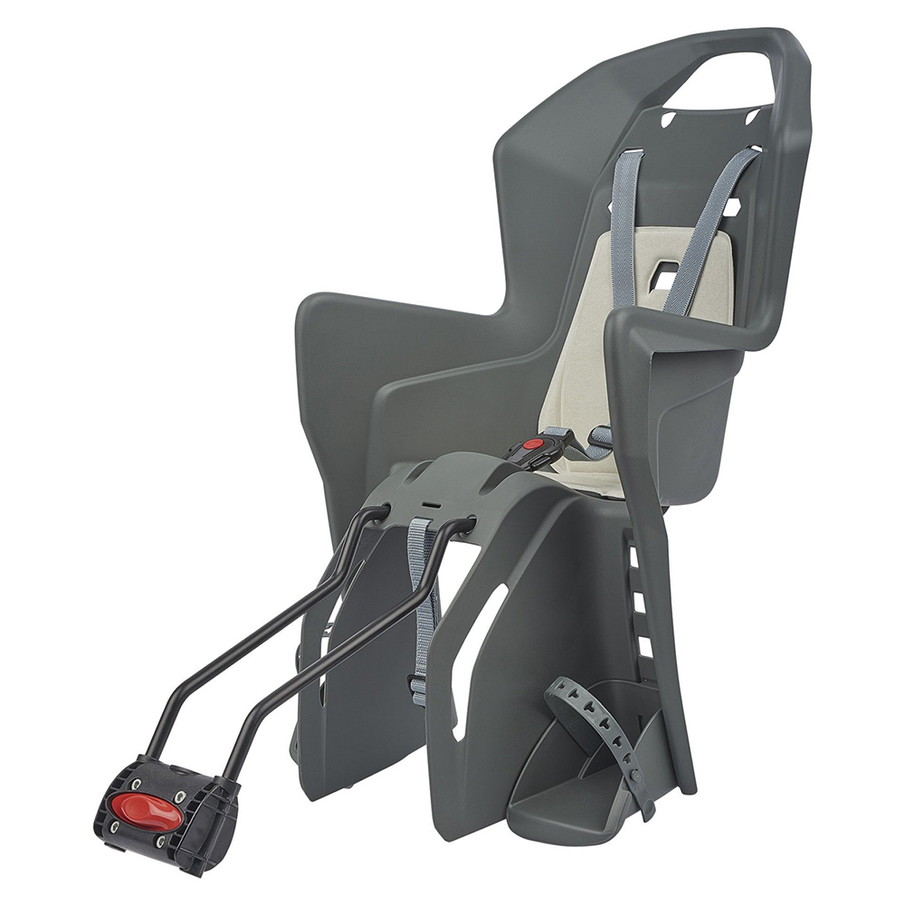 Rear child seat Koolah frame-mounted (29"), GREY/CREAM – Polisport