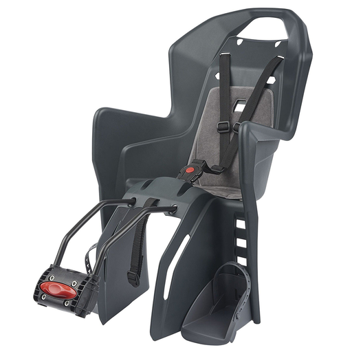 Rear child seat Koolah frame-mounted , SILVER/GREY  – Polisport