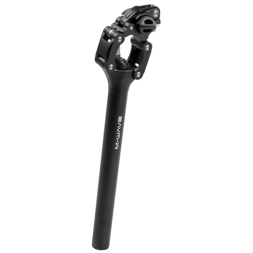 Vzmetena sedežna opora M-WAVE Fourspring Vario parallelogram seat post, 30.9 mm, črna 