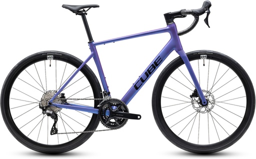 Road bike CUBE Attain SLX black´n´chrome 2027 (53 cm)