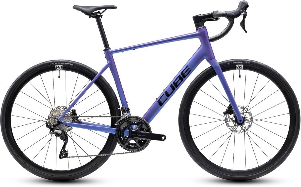 Road bike CUBE Attain SLX black´n´chrome 2027