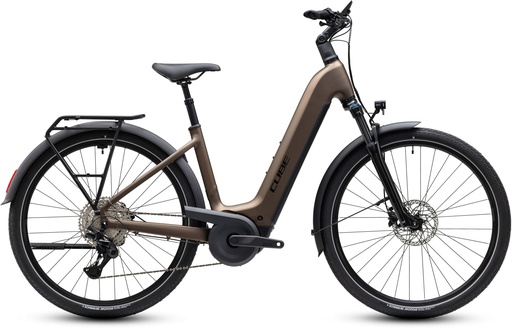 Electric bike CUBE Touring Hybrid Pro 800 metallicumbra´n´black Easy Entry 2027  (46 cm)