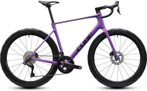 Road bike CUBE Attain C:62 SLT cosmicpurple'n'black 2027 (50 cm)