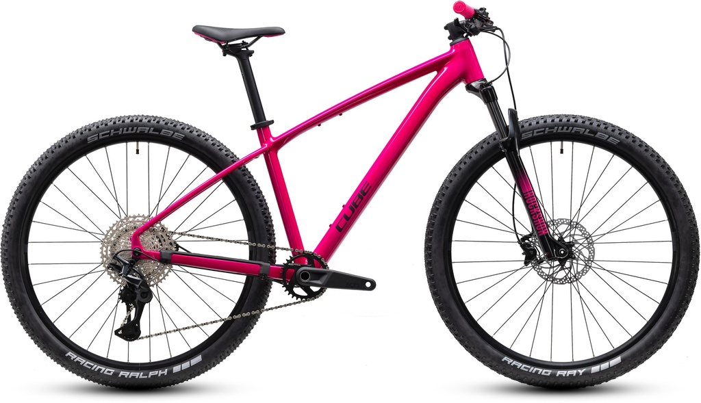 Mountain bike CUBE Reaction Pro fuchsia and black 2027