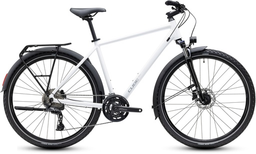 Treking bike CUBE Nature Pro FE metallic white and reflex 2027  (46 cm)
