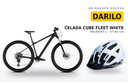 Mountain bike CUBE Aim SLX slateblack´n´black 2026 + Helmet Cube Fleet White, L - 57-62