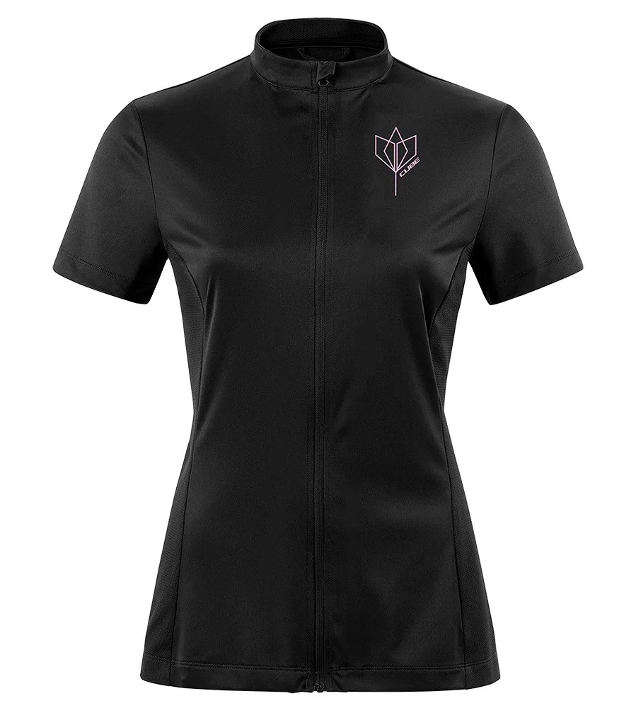 Cycling women's T-shirt CUBE Tour core full
 zipp