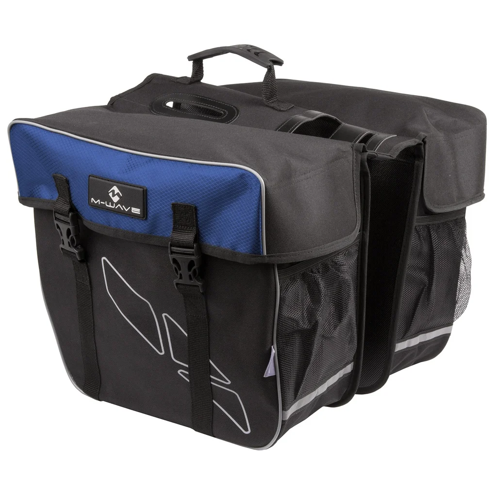 Bike bag M-WAVE Amsterdam(duble) black/blue